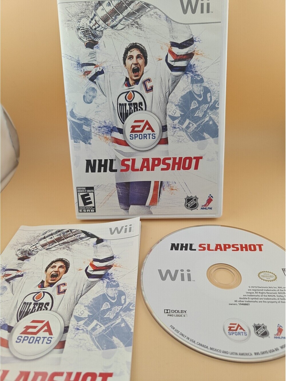 NHL Slapshot Nintendo Wii 2010 Complete Disc Case Manual Hockey Game